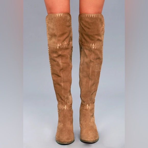 Coconuts by Matisse over the knee suede boots Moon - Picture 10 of 10